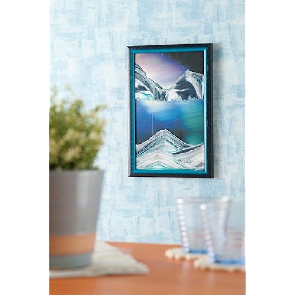 KB collection Austrian Sand Picture Aurora W4 (22 x 33 cm) Small size Aurora Borealis