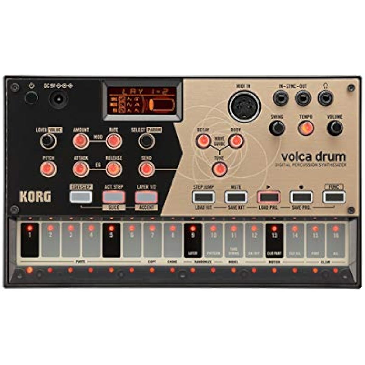KORG rhythm machine volca drum analog modeling rhythm sequencer
