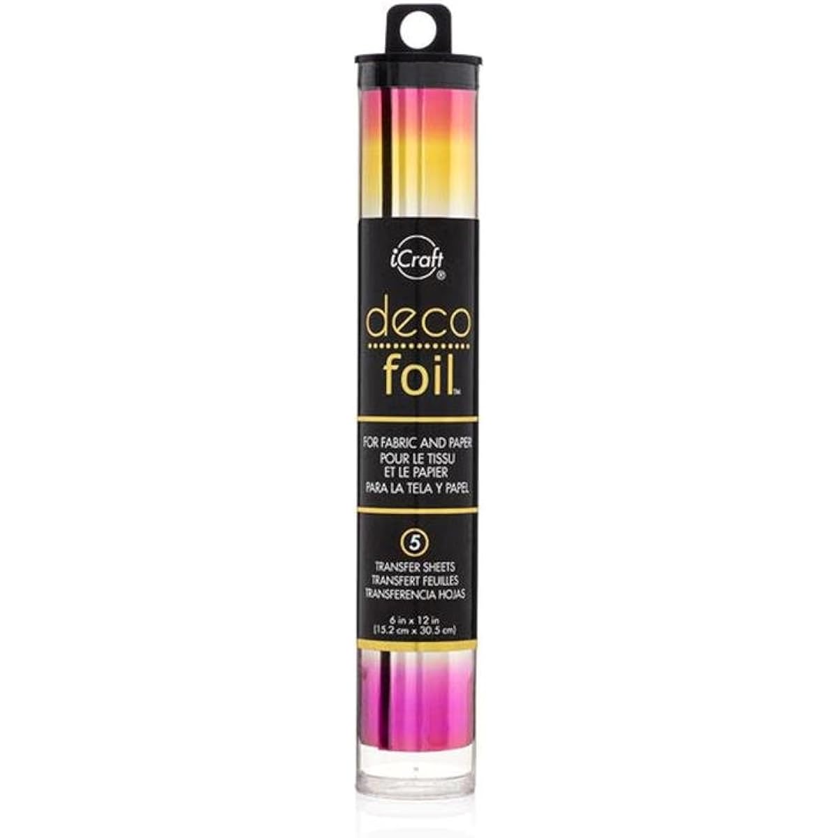 Therm O Web Deco Foil - Watercolor Transfer Sheets - Amber, Emerald, Amethyst, Lapis Lazuli, Summer Rainbow - Bundle of 5 iCraft Special Foil Packages (1)