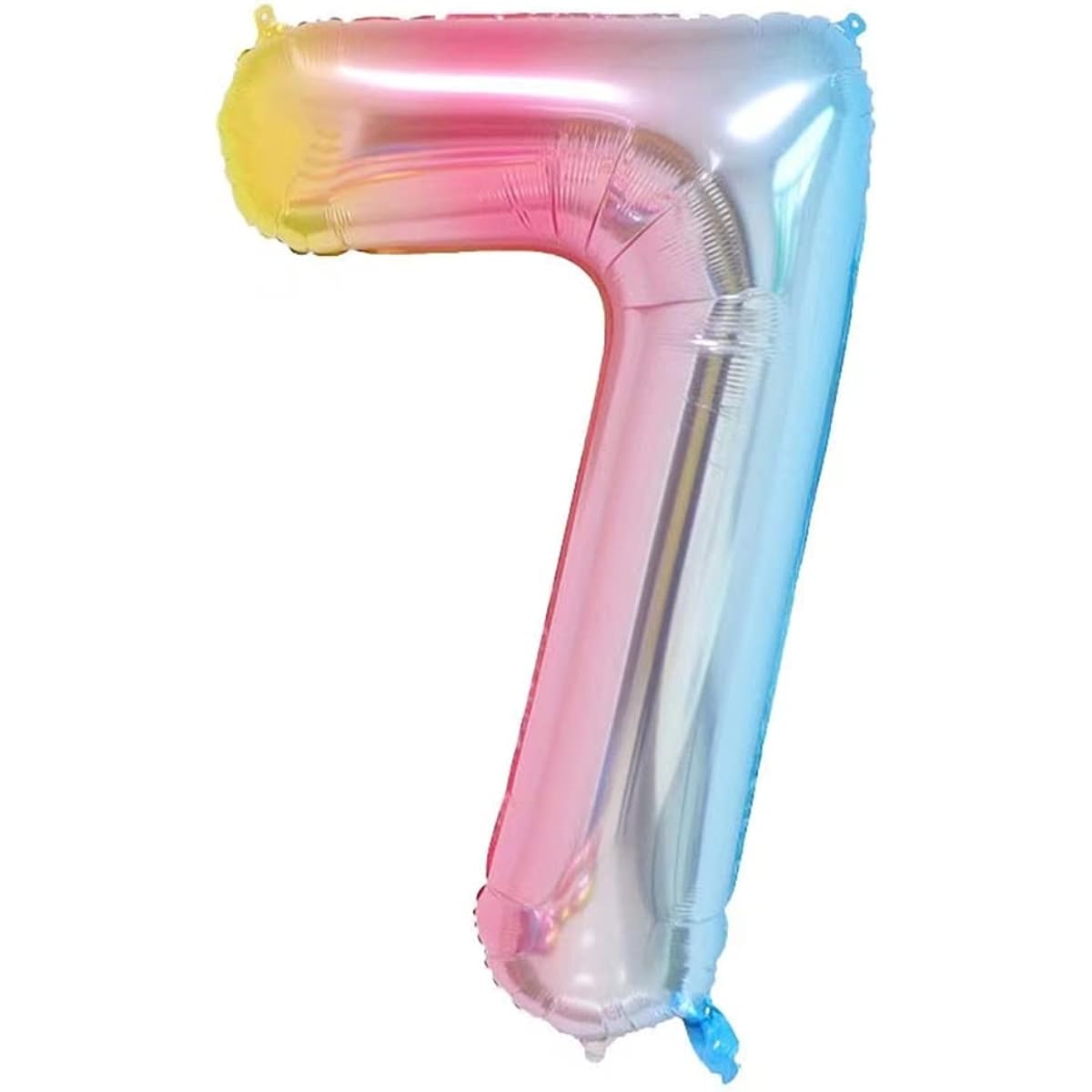 40inch Rainbow Gradient Number 7 Crown Balloon Set 7th Birthday Balloons for Kids Kids Birthday Party Decorations (7)