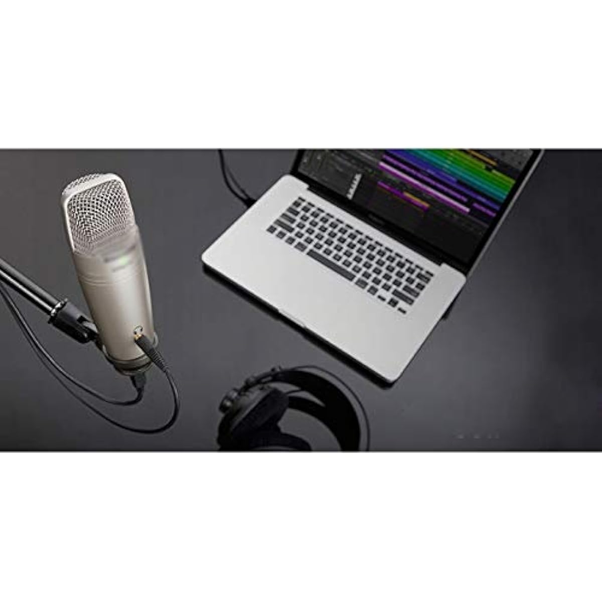 Microphone Microphone Real-time Monitoring Large Diaphragm Condenser Microphone Plug and Play Stand Large Capacity Microphone (Style One)