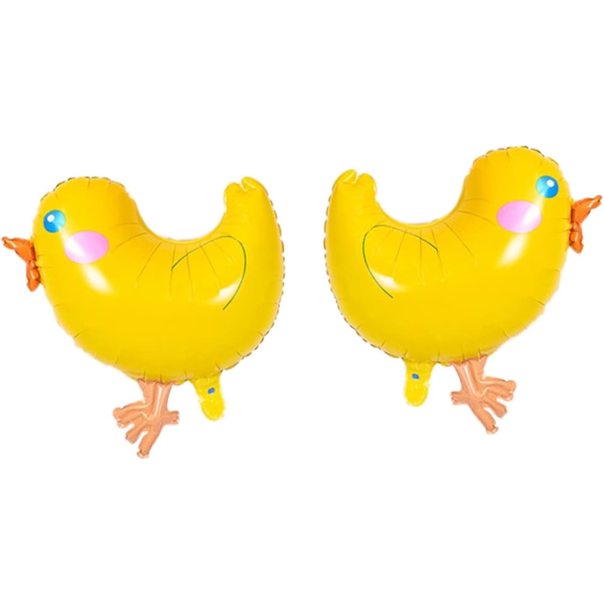 Abaodam 6pcs Yellow Balloons Cute Animal Balloons Cartoon Chicken Balloons Easter Party Balloons Little Yellow Chicken Birthday Foil Balloons Yellow Chicken Pattern Balloon Decorations