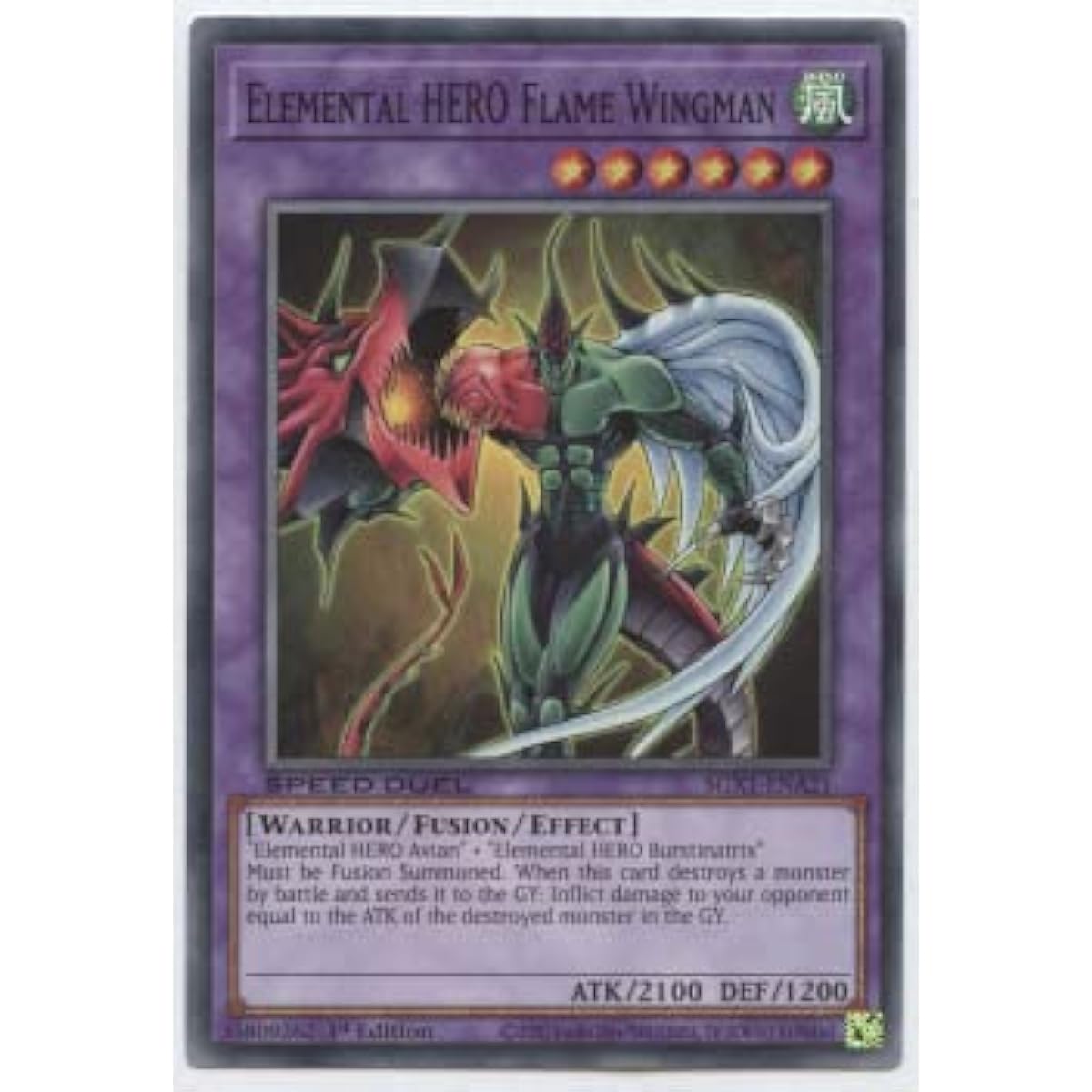 Elemental Hero Flame Wingman SGX1-ENA21 Common First Edition