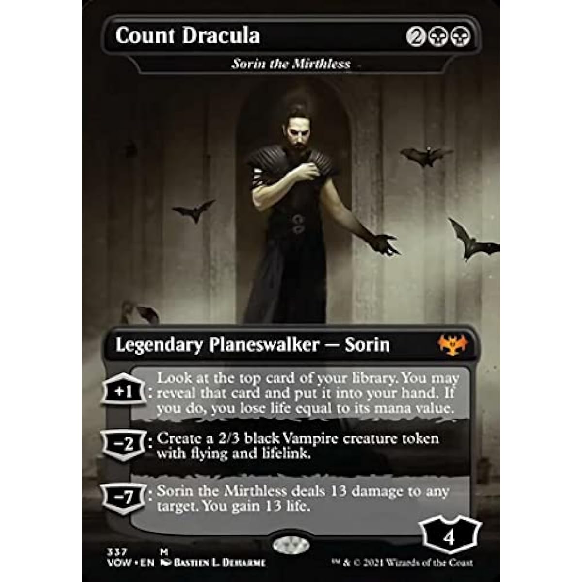Magic: The Gathering - Count Dracula (Sorin the Mirthless)(337) - Borderless - Innistrad: Crimson Oath - Dracula Series