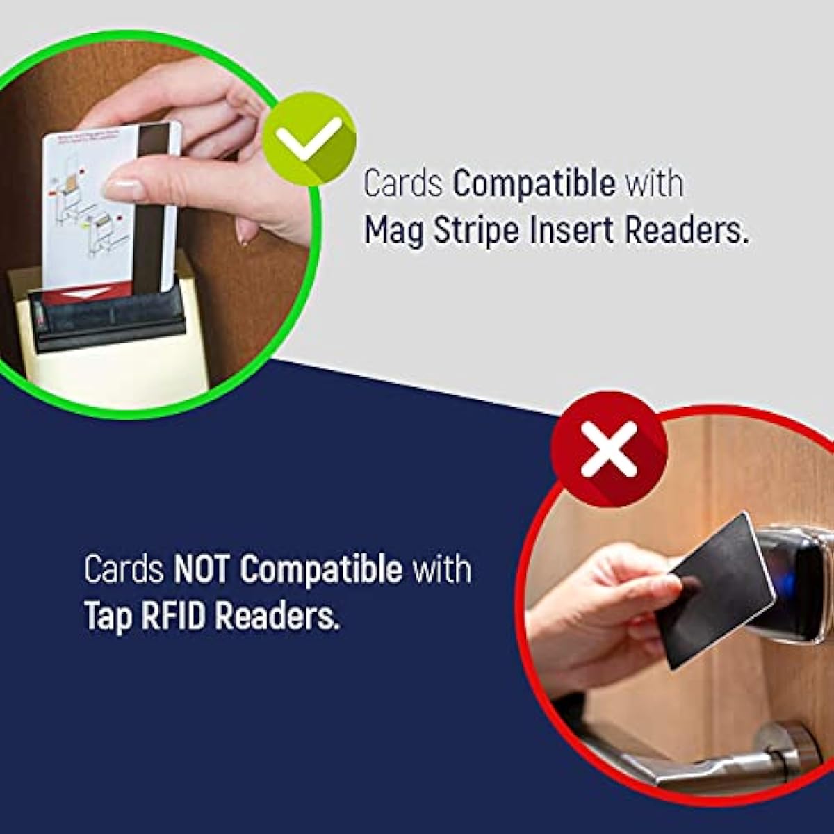 Hotel & Motel Magnetic Stripe Key Cards (500 pieces with envelopes)