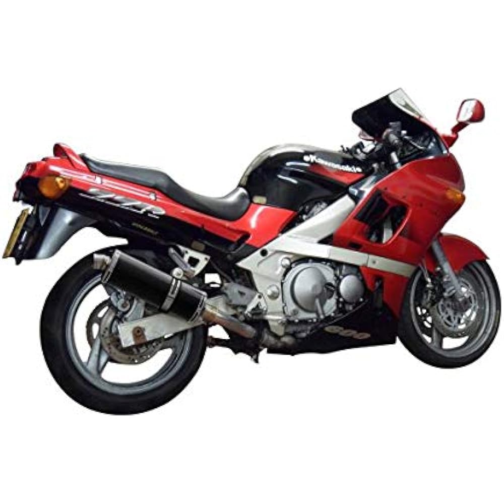 DELKEVIC Slip-on Carbon Oval Muffler KAWASAKI ZX6 1993-2009 / ZZR600 1990-1992 / ZZR400 1990-2001 350mm KIT0903