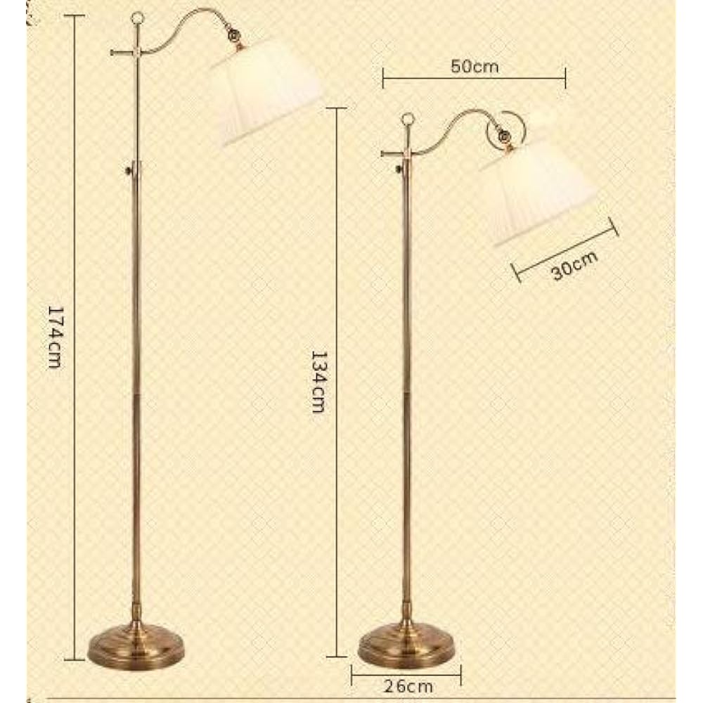 Floor Light Floor Lamp Floor Stand Lighting Fixture American Countryside Retro Lantern Creative Remote Control LED Bedroom Headlamp Lighting Fixture Easy Standing Light for Guest Room