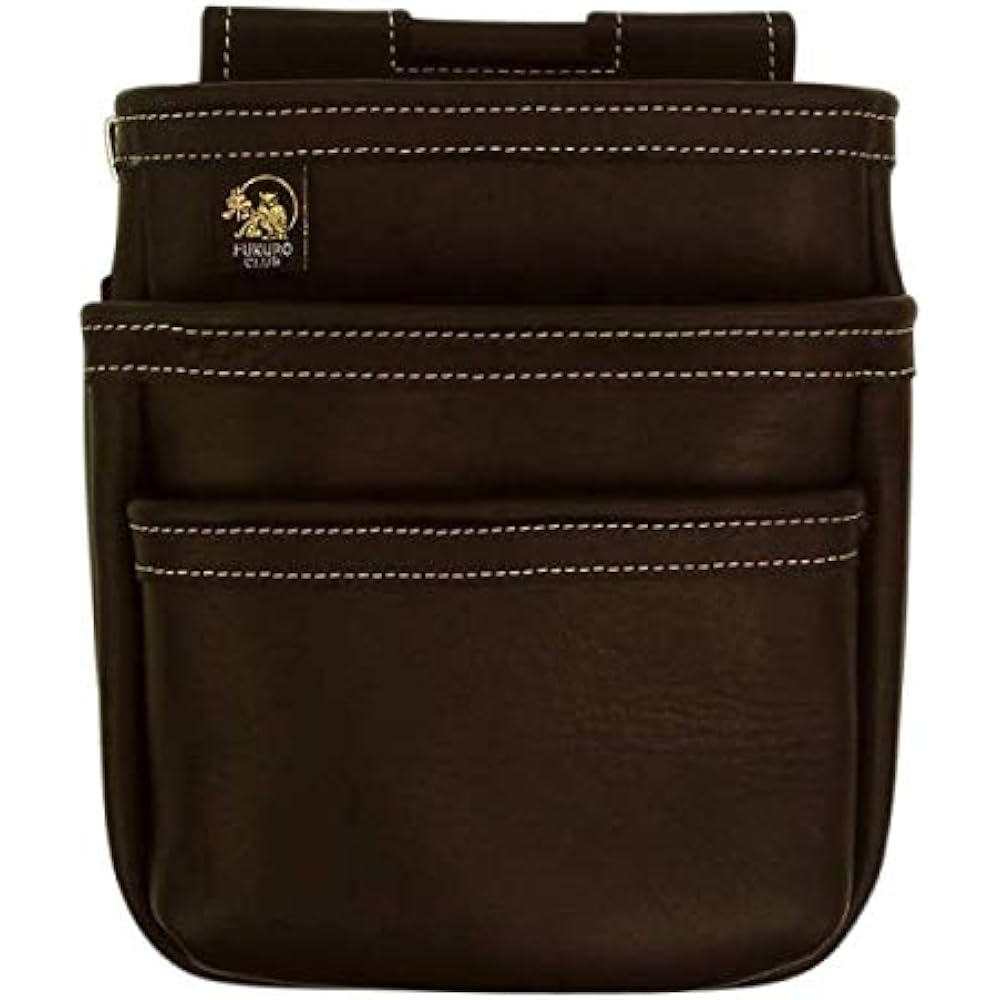 Fukuro Club Suzaku waist bag (large) 3 tiers black SZ-875-3 Black
