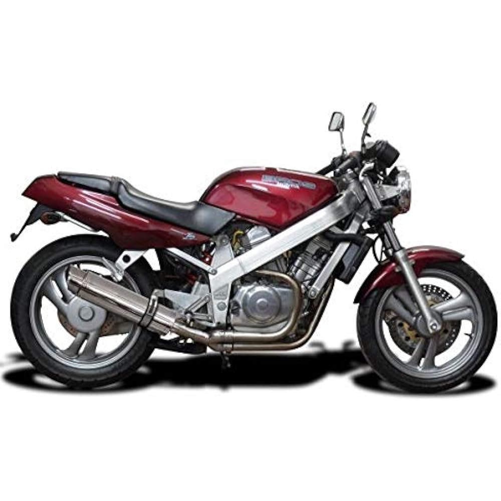 DELKEVIC Slip-on Stainless Steel Muffler for HONDA NT650 / NT400 BROS/HAWK 1988-1993 350mm KIT30A0