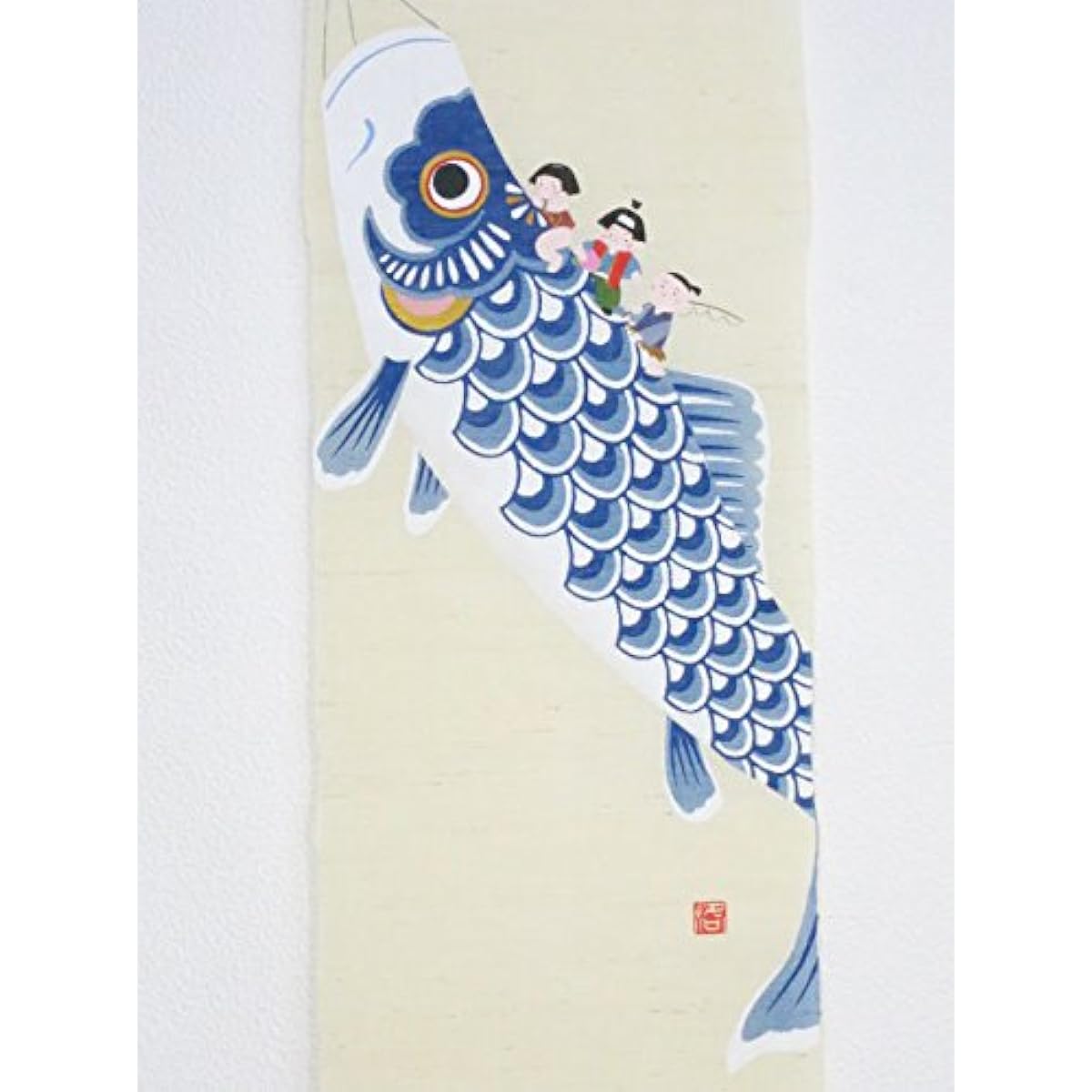 Tapestry "Koinori Santaro" Hand-painted tapestry for Boys' Festival, carp streamers