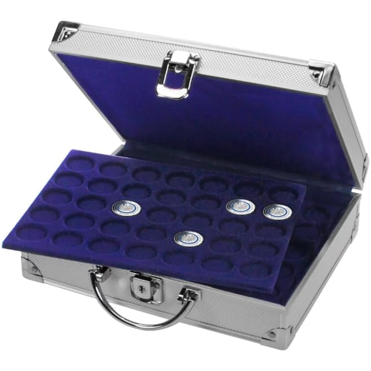 Coin case for 5-euro coins, with 6 inserts for up to 210 coins in 5-euro format