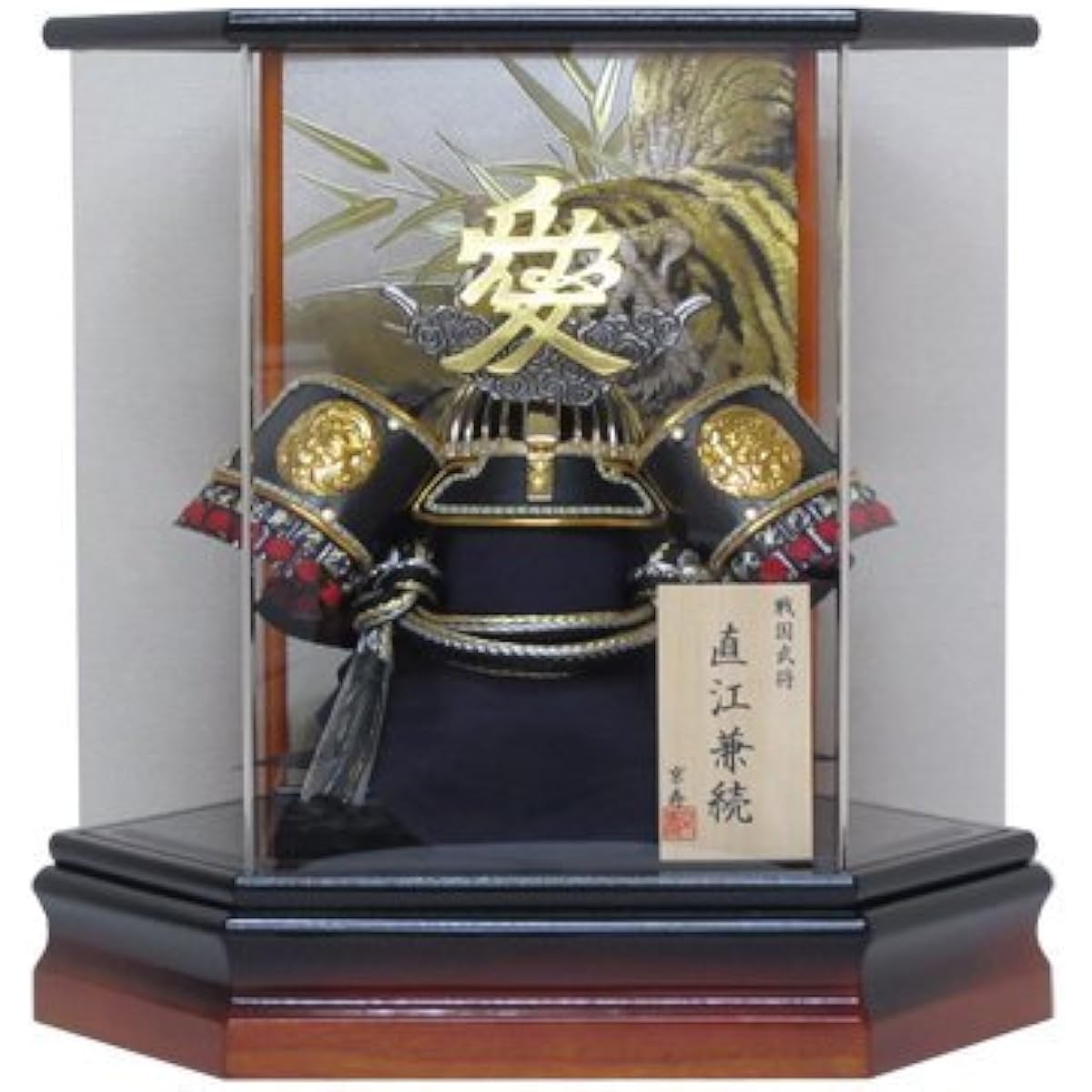 No. 12 Naoe Kabuto Case Decoration YN61218GKC May Doll Case May Doll Hexagonal Acrylic Case Kabuto Decoration Armor Decoration Cased Naoe Kanetsugu Love
