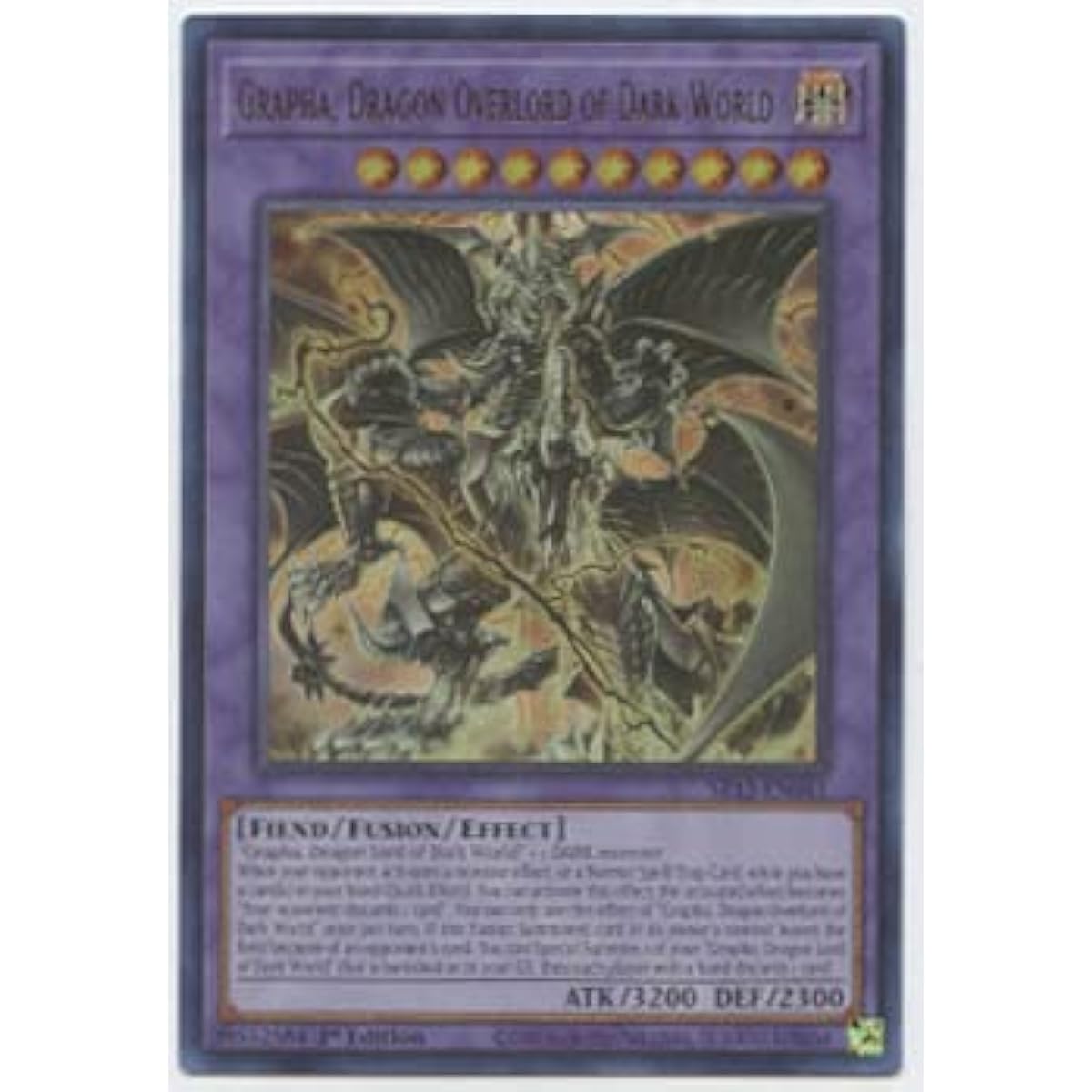 GRAPHA Dragon Overlord of Dark World SR13-EN041 Ultra Rare First Edition