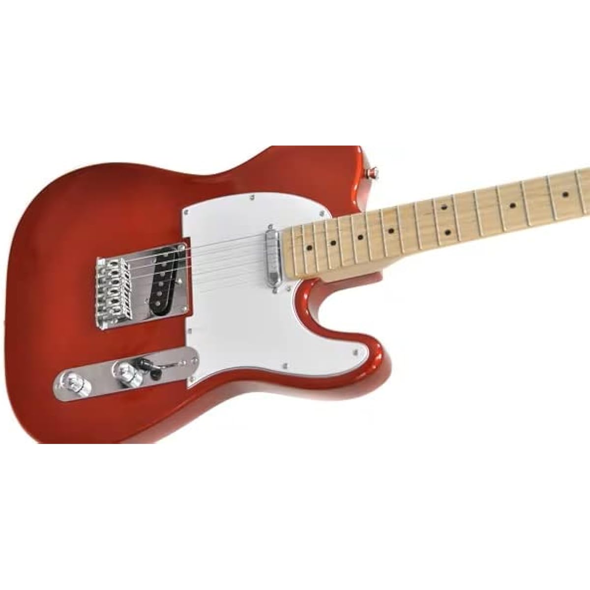 PLAYTECH Electric Guitar Telecaster Type Maple Fretboard Metallic Red