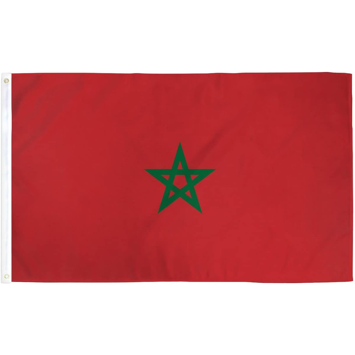 Moroccan flag green emerald five-pointed star national kingdom decoration