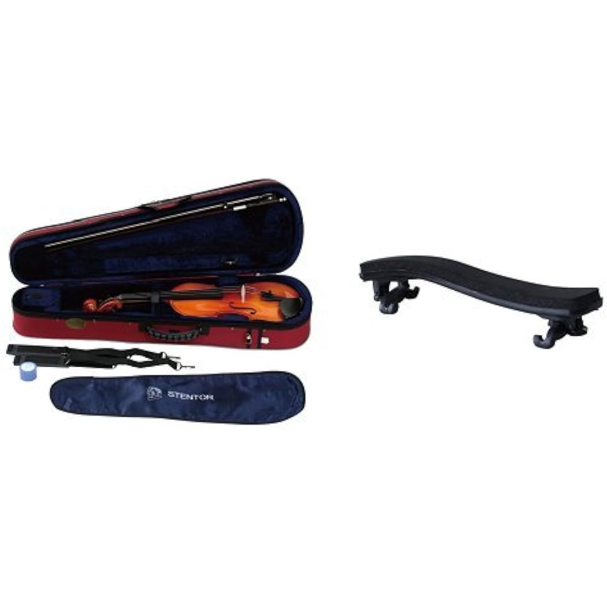 STENTOR violin SV-180 4/4 and shoulder rest set