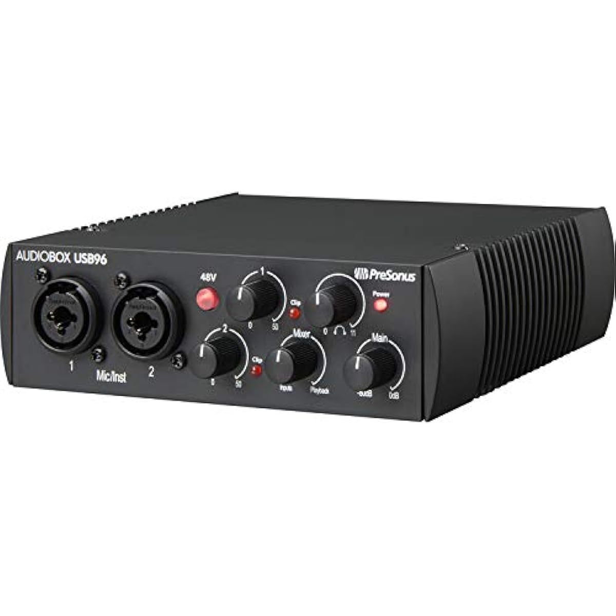 PreSonus AudioBox USB 96 2x2 USB Audio Interface (25th Anniversary Black) Pop Filter & XLR Cable Bundle