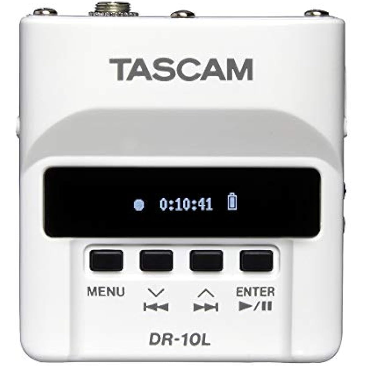 TASCAM pin microphone recorder DR-10LW white
