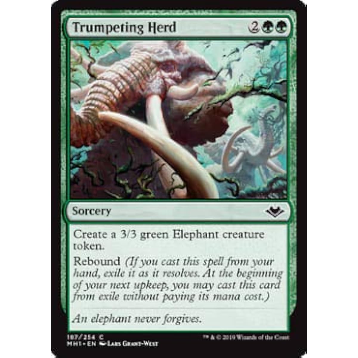 Magic: The Gathering - Trumpeting Herd - Modern Horizons.