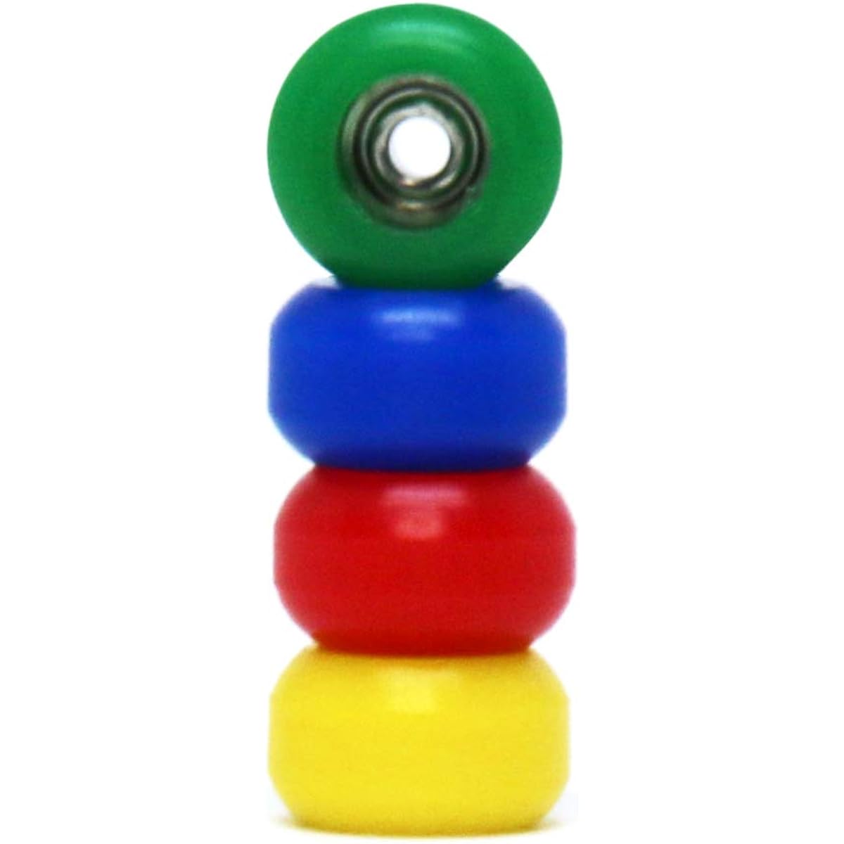 Teak Tuning CNC Polyurethane Fingerboard Bearing Wheels Firework Edition - Set of 4 Wheels - Durable Material with Hard Durometer