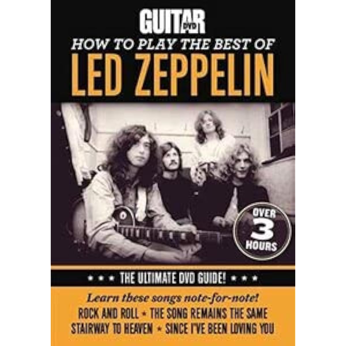 Jimmy Page's playing style: over 3 hours, Led Zeppelin instructional DVD, official import