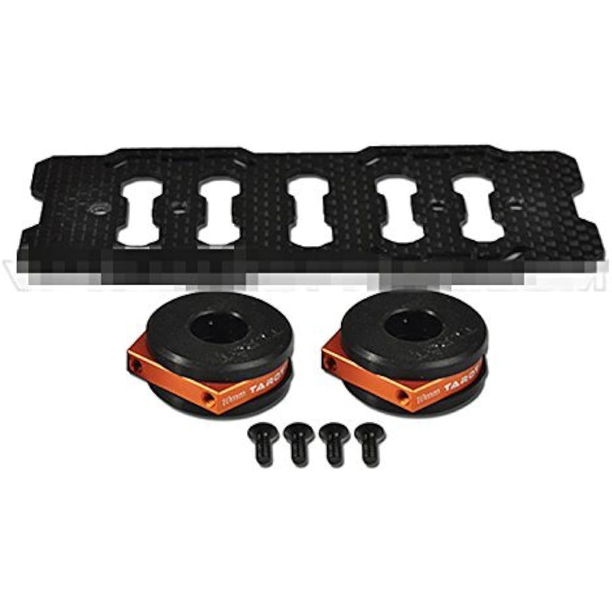 Tarot DIY Multi Rotor Drone Helicopter Assembly Kit: Fy680 650 Inverted Battery Rack Mount Tl68b14 + 4Pcs 2-Axis FPV Gimbal Camera Mount Suspension Hook + 10MM 3K Carbon Fibre Tube Boom 280MM TL68B22