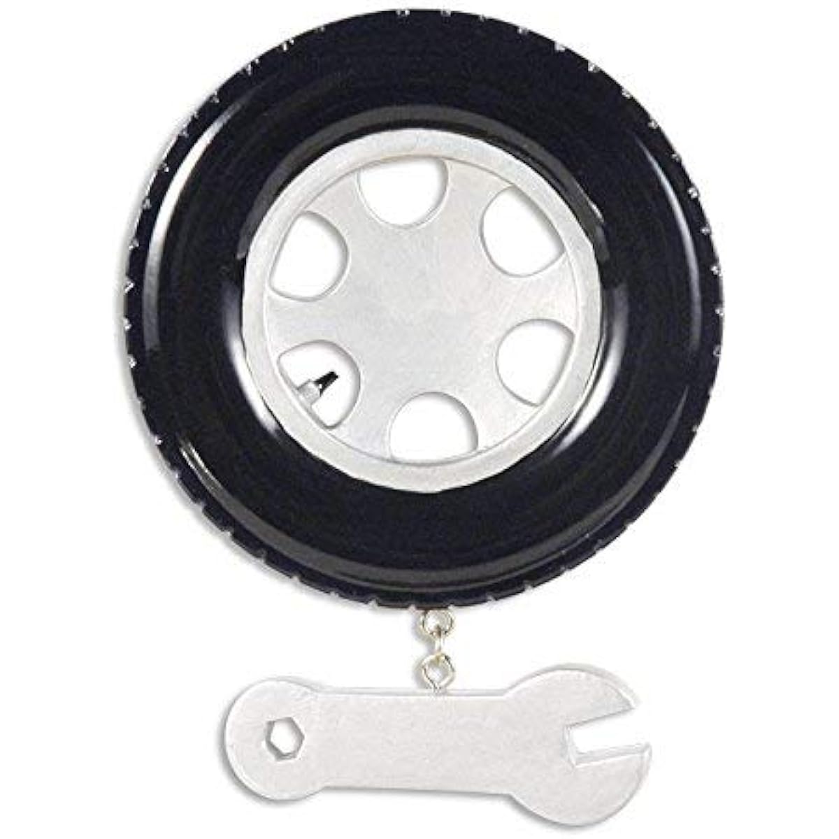 Tire and Wrench Personalized Christmas Tree Ornament