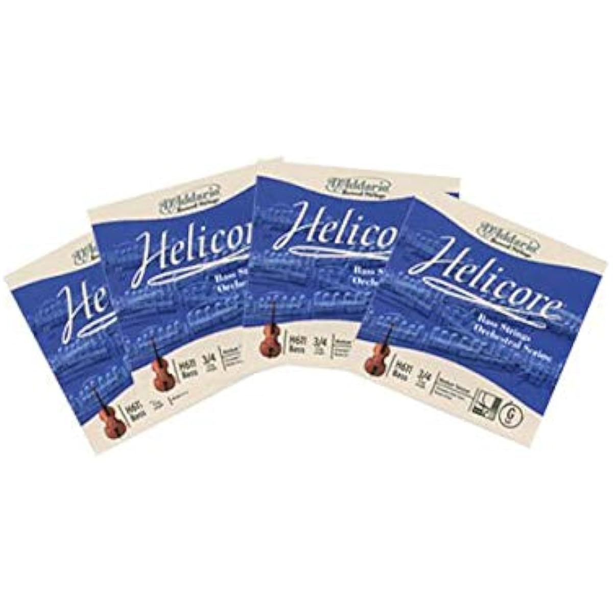 DADDARIO Double Bass String Set HELICORE ORCHESTRA MEDIUM