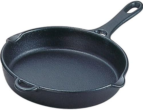 Iwachu Frying Pan 24 with Lid Black Baked Inner Diameter 23.5cm IH Compatible Nambu Ironware 24112 Black