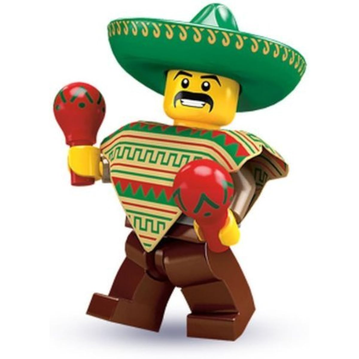 LEGO Collectible Minifigures: Mexican Mariachi Maracas Man Minifigure (Series 2) (Bagged)
