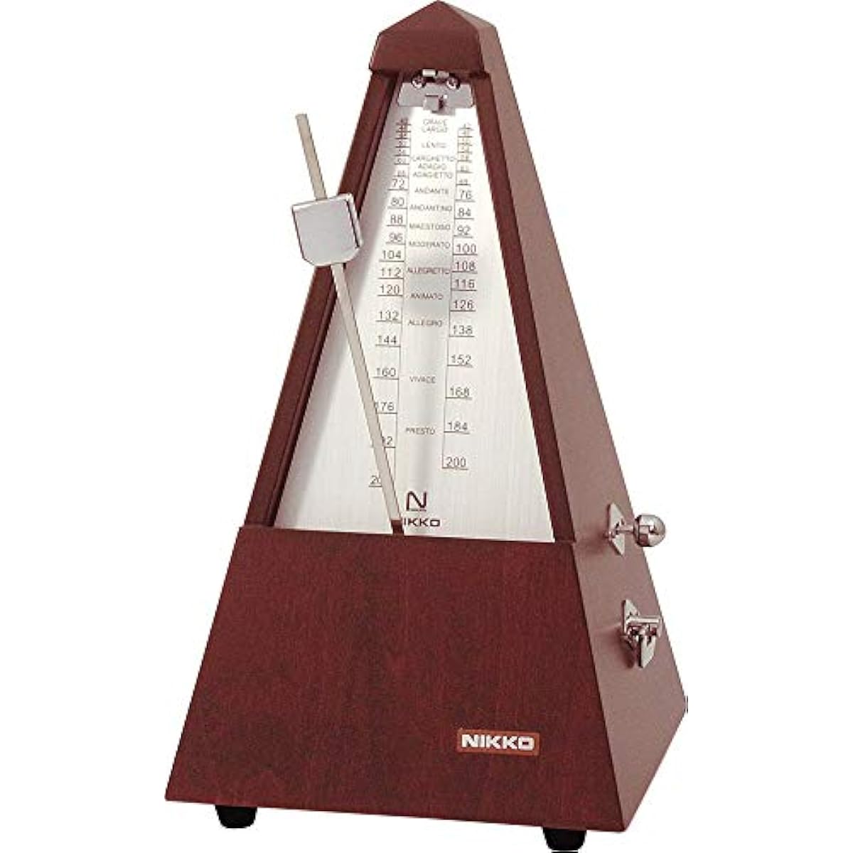 Nikko Metronome (Nikko Metronome) Tempo: 40-208 beats/minute Metronome Wooden Silver 103