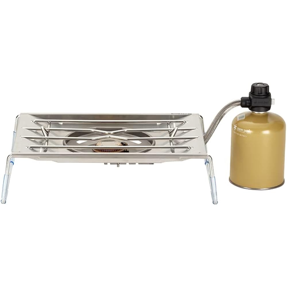 Snow Peak Flat Burner/Flat Burner Set Outdoor Camping Barbecue Cooking Stove Folding Compact