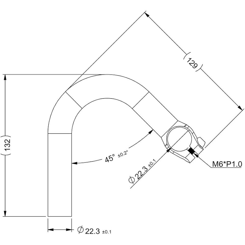 Plus Dodo EXTENSION DROP BER END 22.2mm CC-EB09L BE-OTR-02