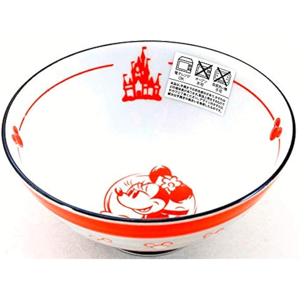 Disney Resort Exclusive Couple Bowl Blue Red Horizontal Line Minnie Mickey