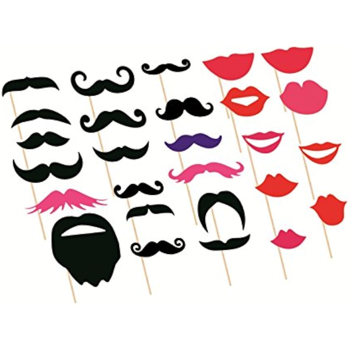 Syga Party Photo Booth Props (Pack of 76)