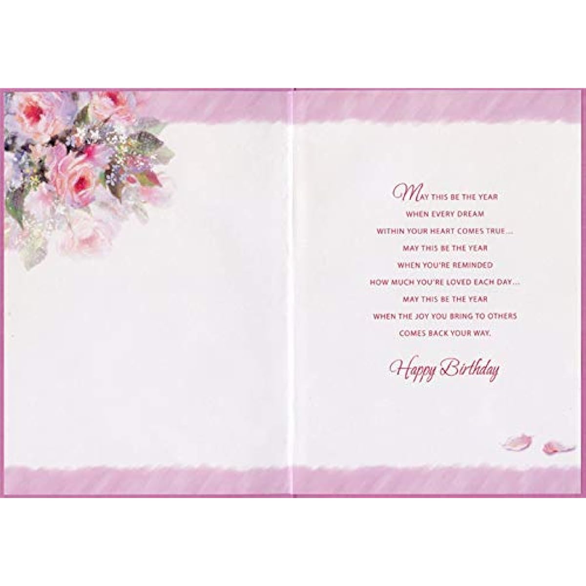 Designer Greetings Pink Vase Glass Vase: All Good Things Birthday Card for Daughter in Law