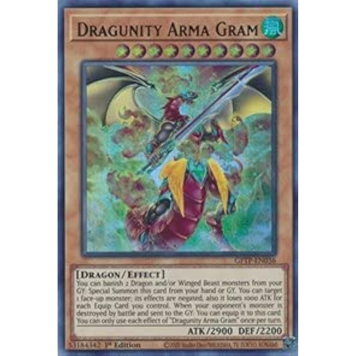Dragunity Arma Gram - GFTP-EN036 - Ultra Rare - 1st Edition