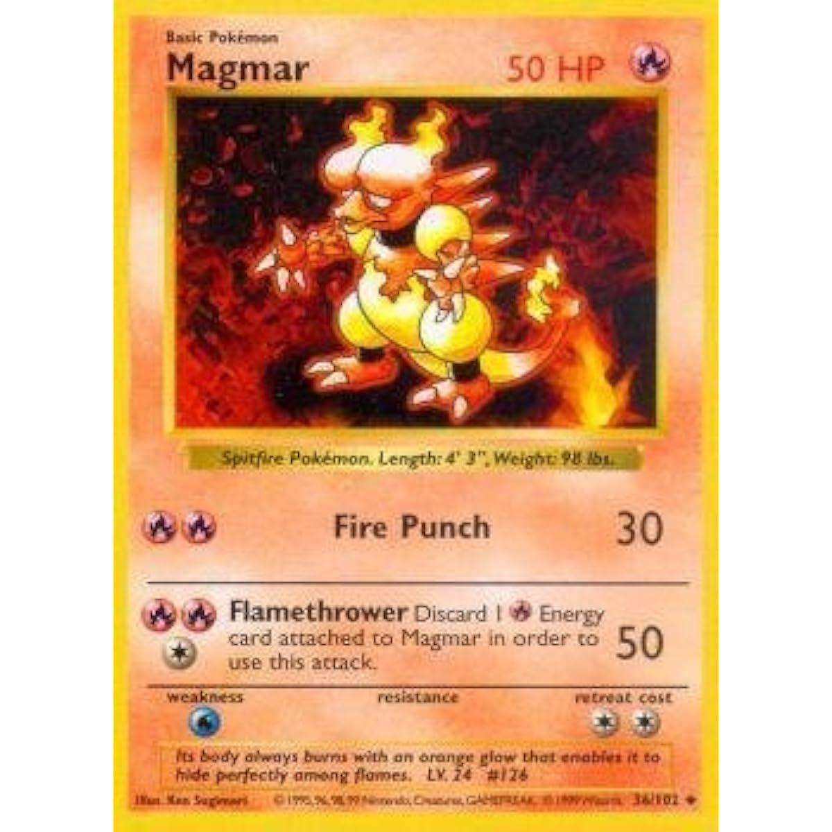 Pokemon - Magmar (36/102) - Base Set