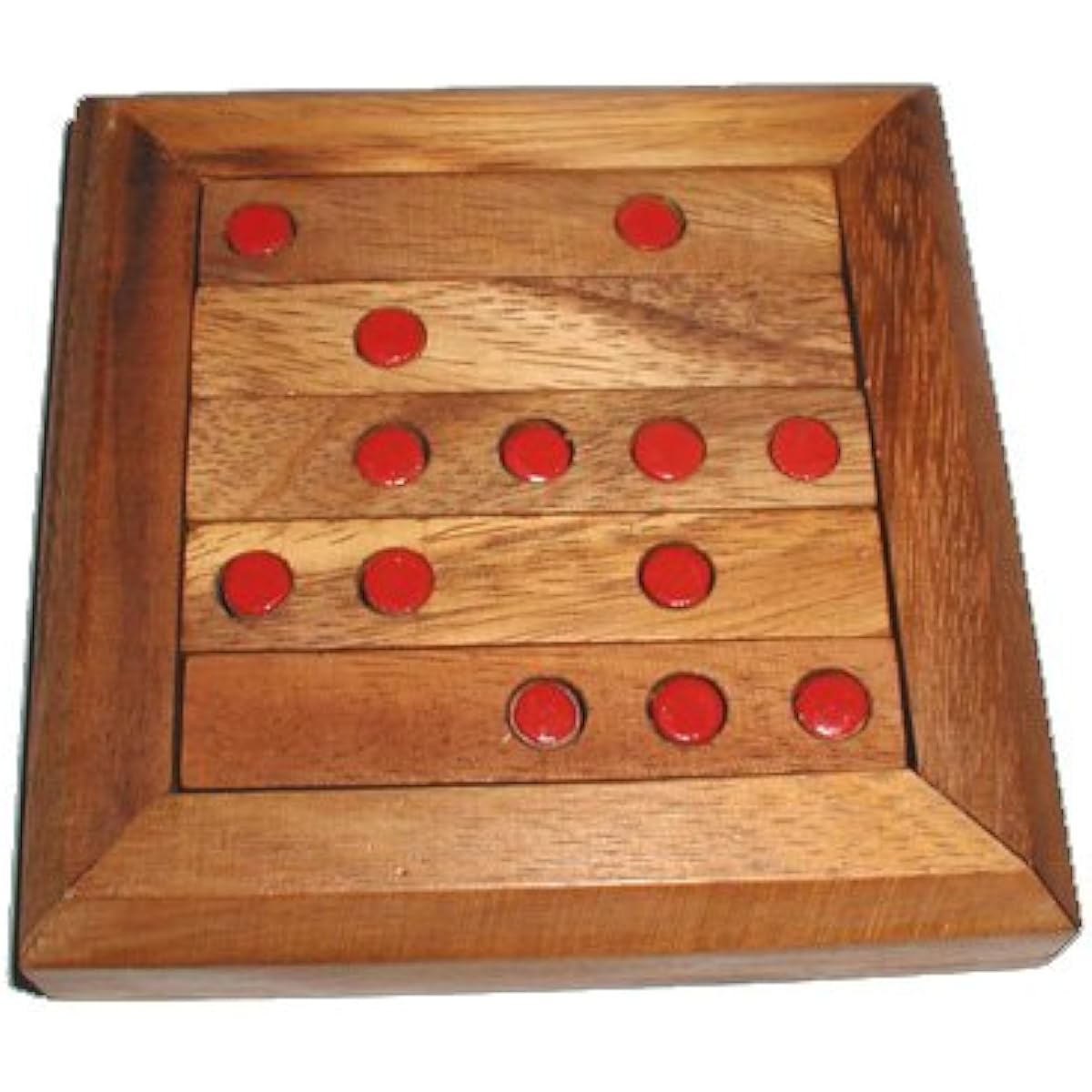 Peg Golf - Can you sink all 13 pegs. Wood Brain Teaser Puzzle