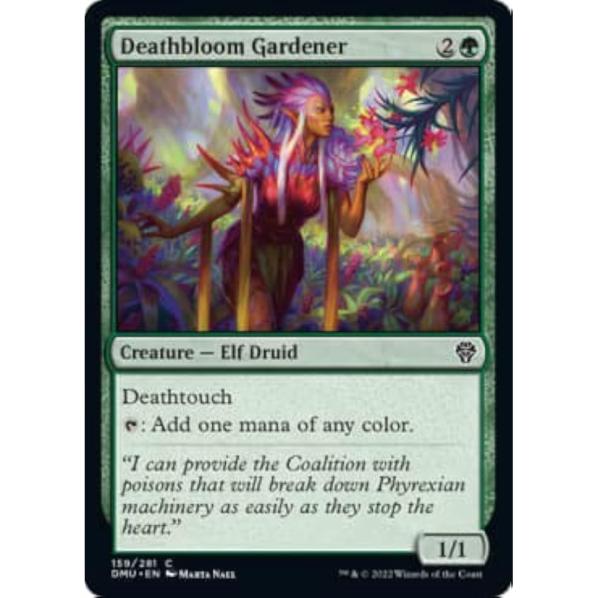 Magic: The Gathering - Deathbloom Gardener (159) - Foil - Dominaria United