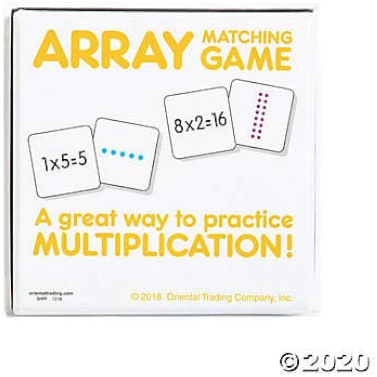 Fun Express Array Matching Game - 161 Pieces - Educational and Learning Activities for Kids