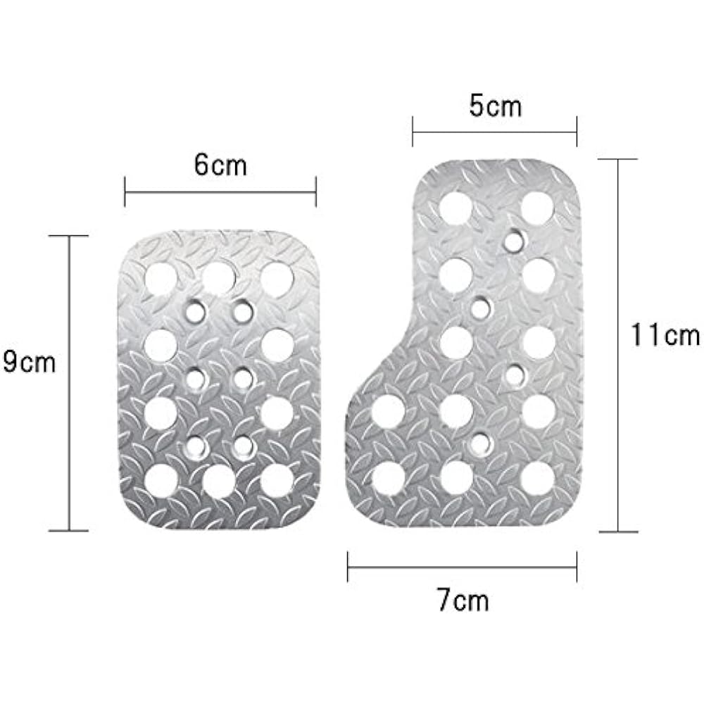 Sparco MT pedal set RACING aluminum silver