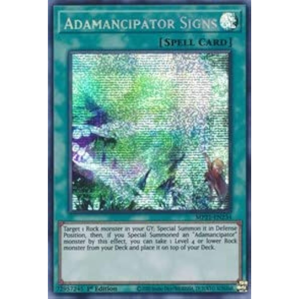 Adamancipator Signs - MP21-EN234 - Prismatic Secret Rare - 1st Edition