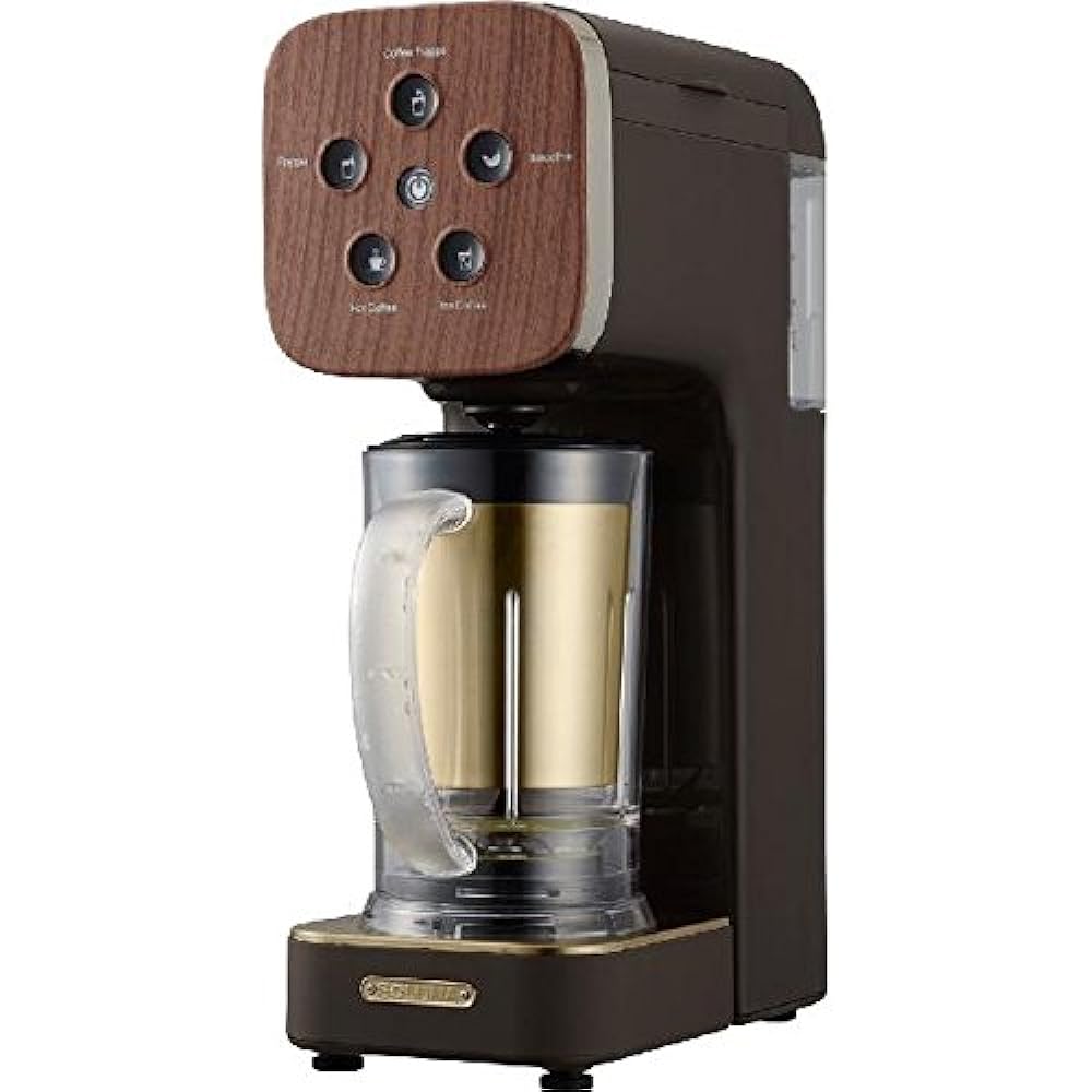Doshisha Coffee Maker SOLUNA Quattro Choice Natural Wood QCR-85B(NWH)