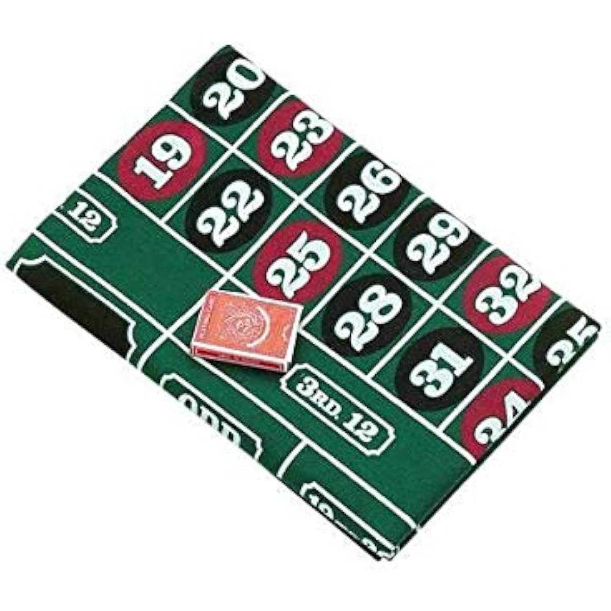 72 Inch Roulette & Blackjack Recreational Casino Felt Layout Cloth