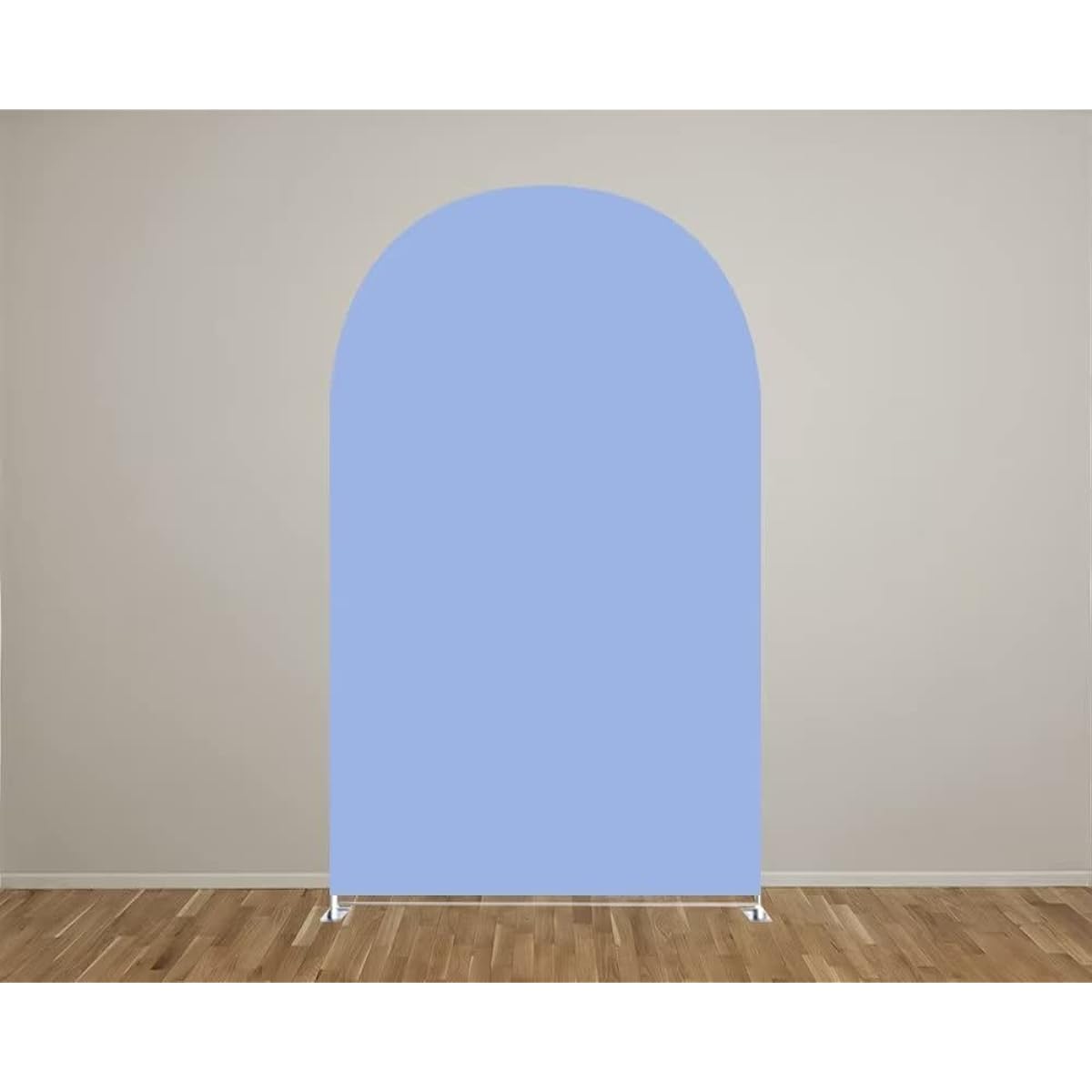 afoloa Light Baby Blue Solid Boys Arch Backdrop Cover for Party, Chiara Arch Stand Stretchable Fabric Cover Birthday Party Decorations (3.3x6.6ft)