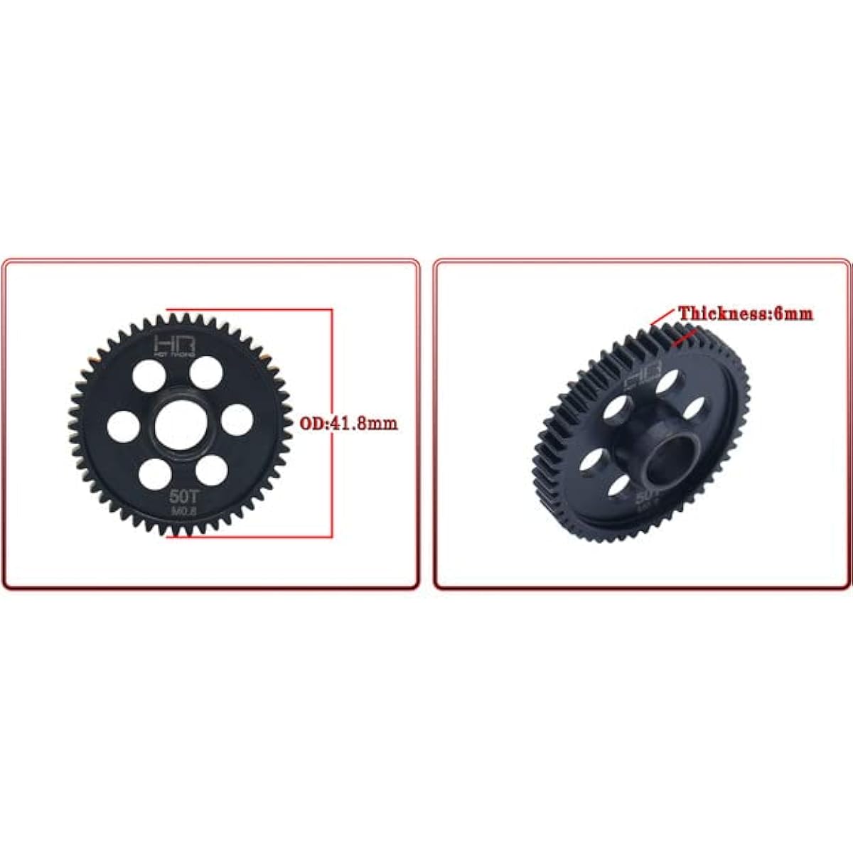 Hot Racing SATF250 50t Mod 0.8 Steel Spur Gear Vendetta