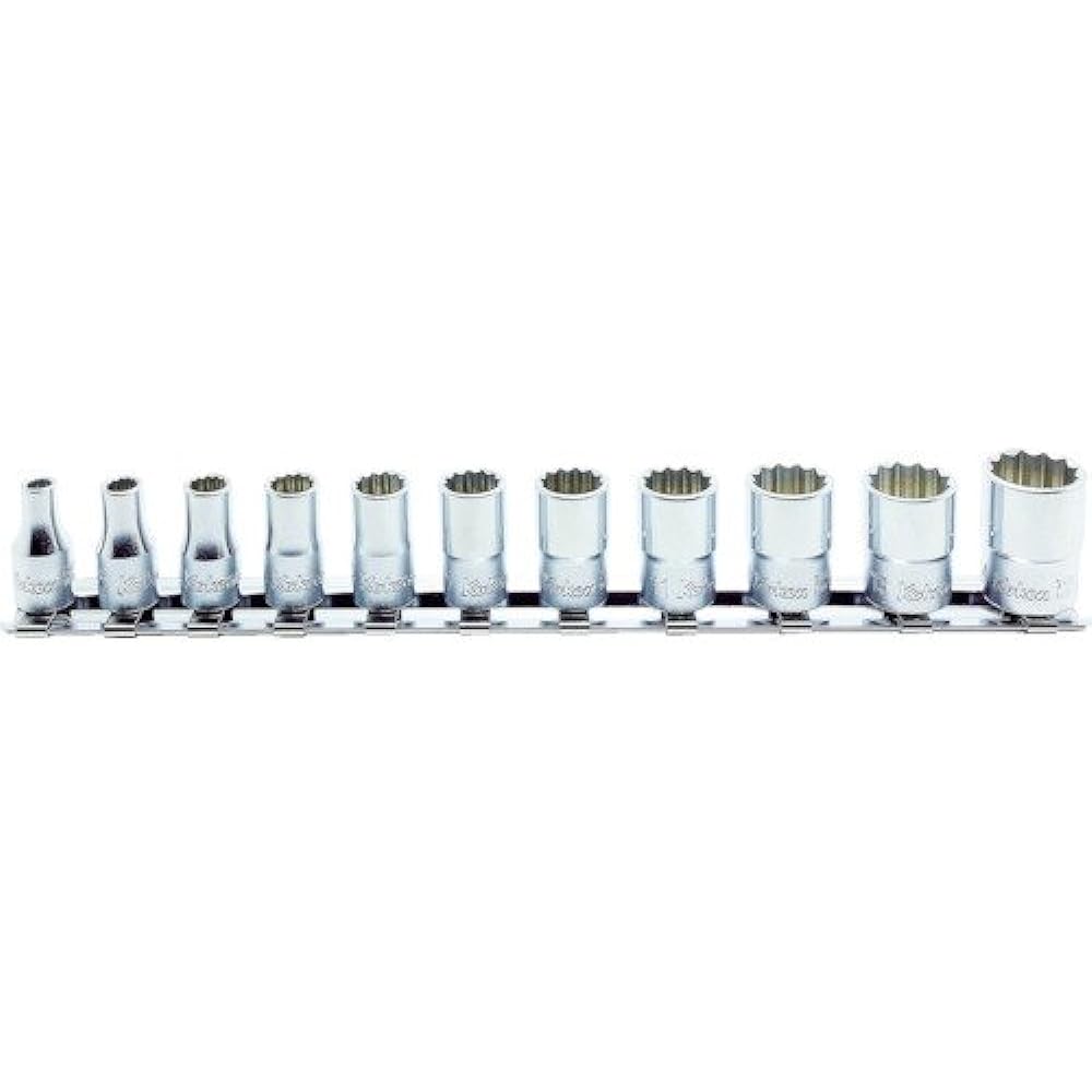Yamashita Industrial Research Institute (Ko-ken) Socket Rail Set 12 Square RS2405A/9 Drive Angle: 6.35mm 9 Pieces 1 Set