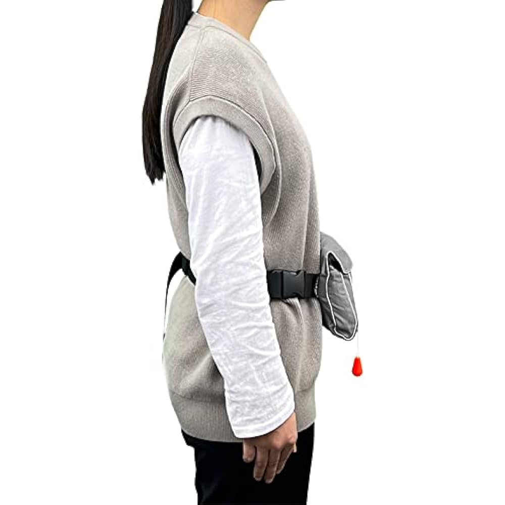 EYSON Life Jacket Floating Vest Waist Wrap Pouch Type Fishing Adult Life Jacket Waist CE Certification Automatic Inflation Compact Sea River Play