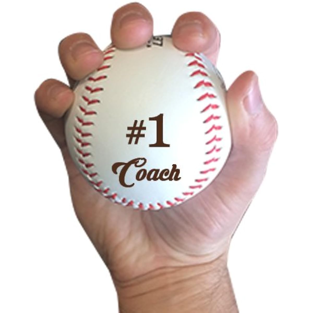#1 Coach Laser Engraved Synthetic Leather Baseball Gift